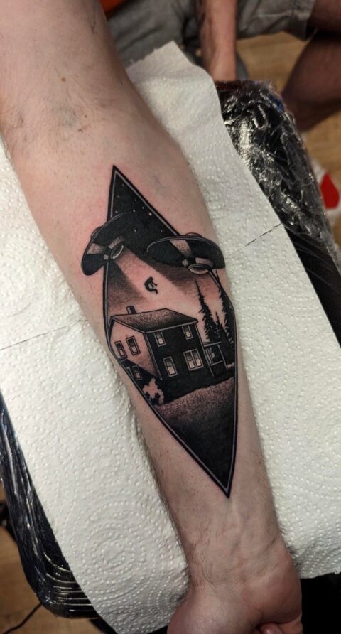 Tattoo by me Tyler McMahon done at castle studios, Sunderland, England