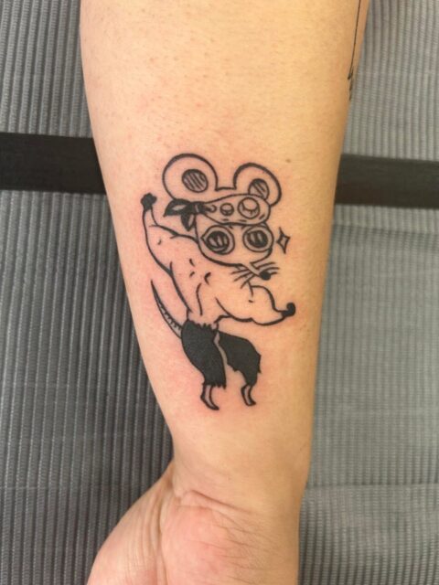 Got my muscle mouse done by Danny at rose and web in Delaware, Oh